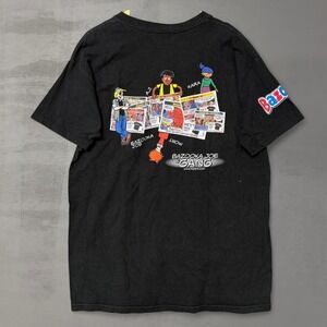 Vintage Bazooka Joe T Shirt Black Graphic Comic XL